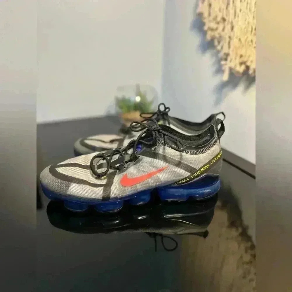 Nike Air Vapormax 2019 Black Hyper Blue AR6631-008 Men Size 11.5 - Picture 5 of 7